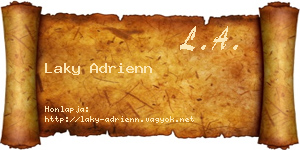 Laky Adrienn névjegykártya